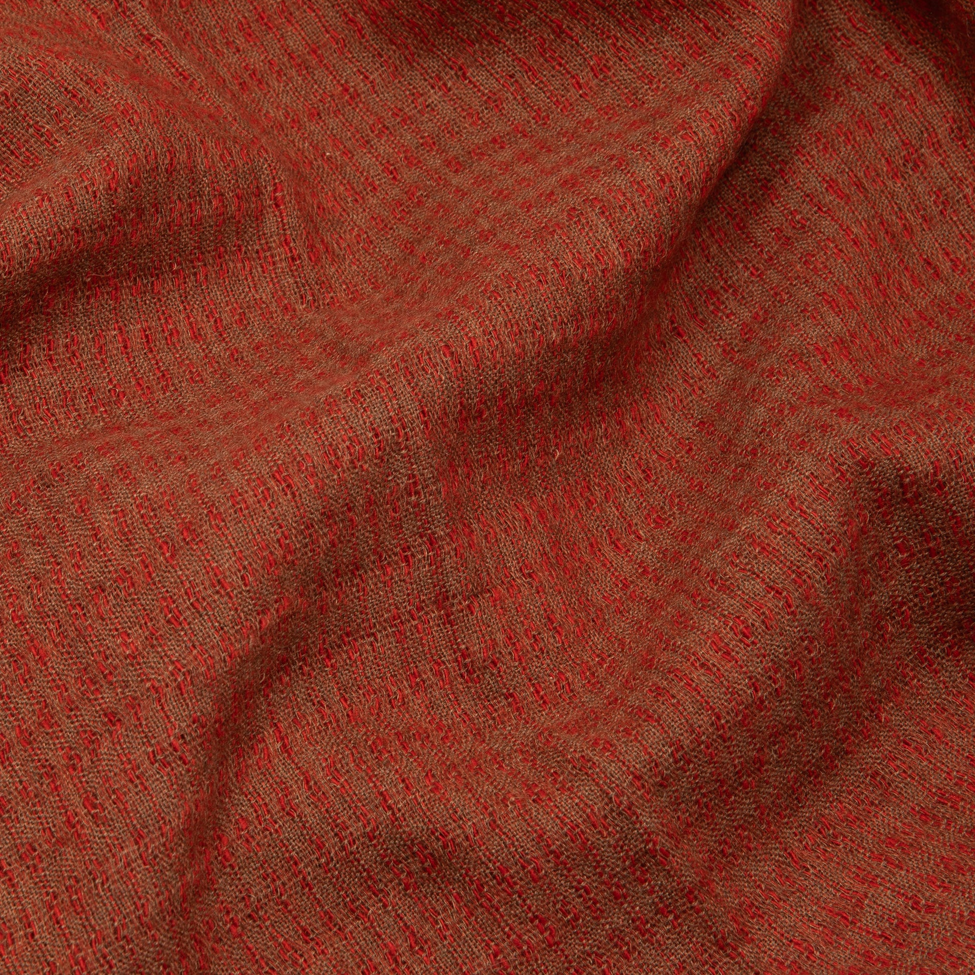Norlha Yak Khullu Silk Chic Mountain Scarf in Brick Red3