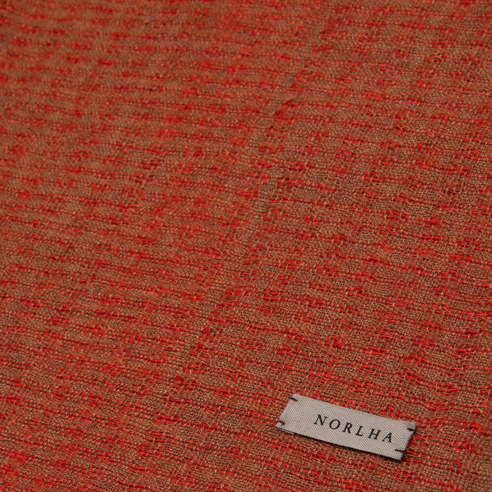 Norlha Yak Khullu Silk Chic Mountain Scarf in Brick Red4