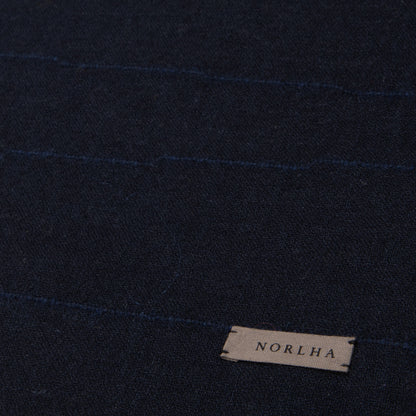 Norlha Yak Khullu/Silk Chic Mud Wall Scarf in Navy4