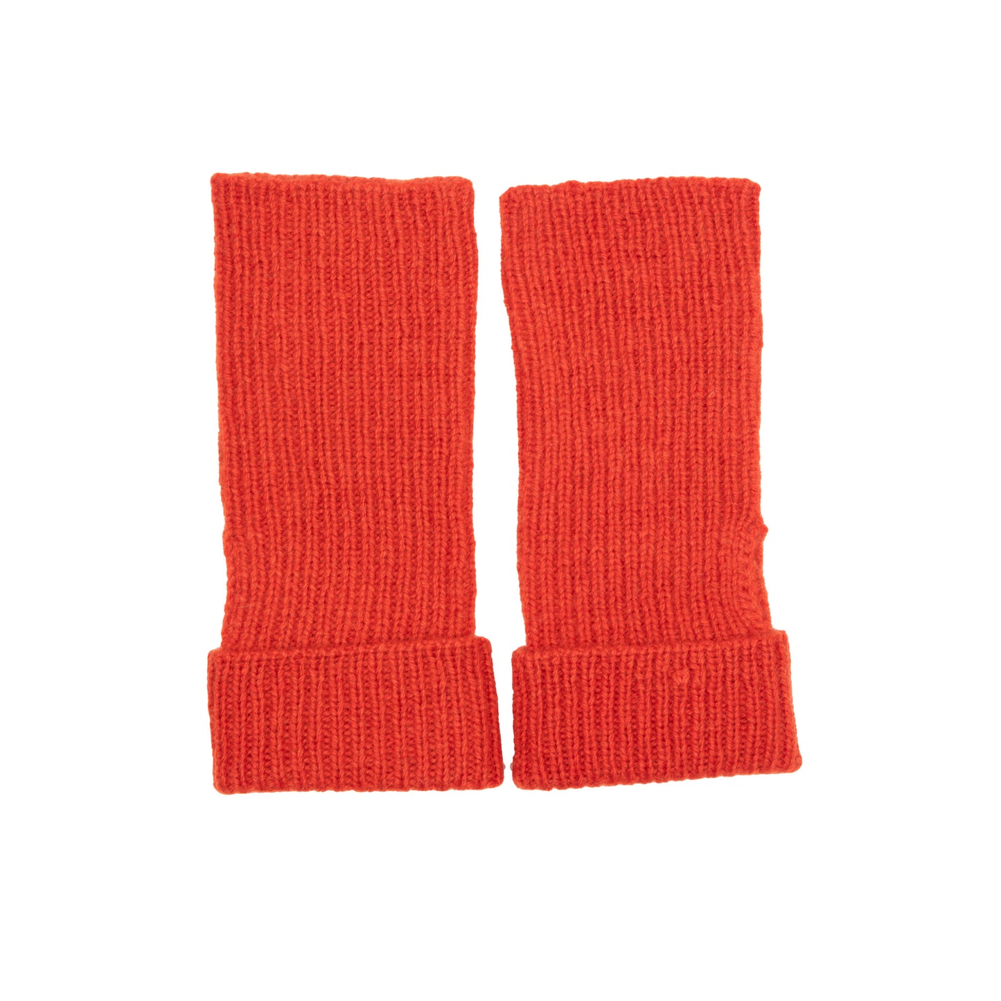 Norlha Cuffed Wrist Warmers in Flame Red