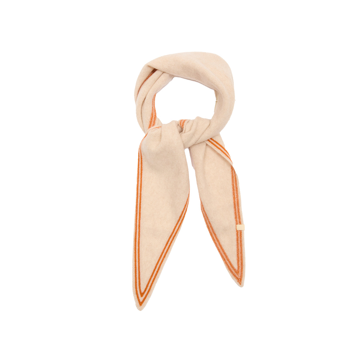 Oats & Rice Cashmere Bronte Spindle Scarf in Cream