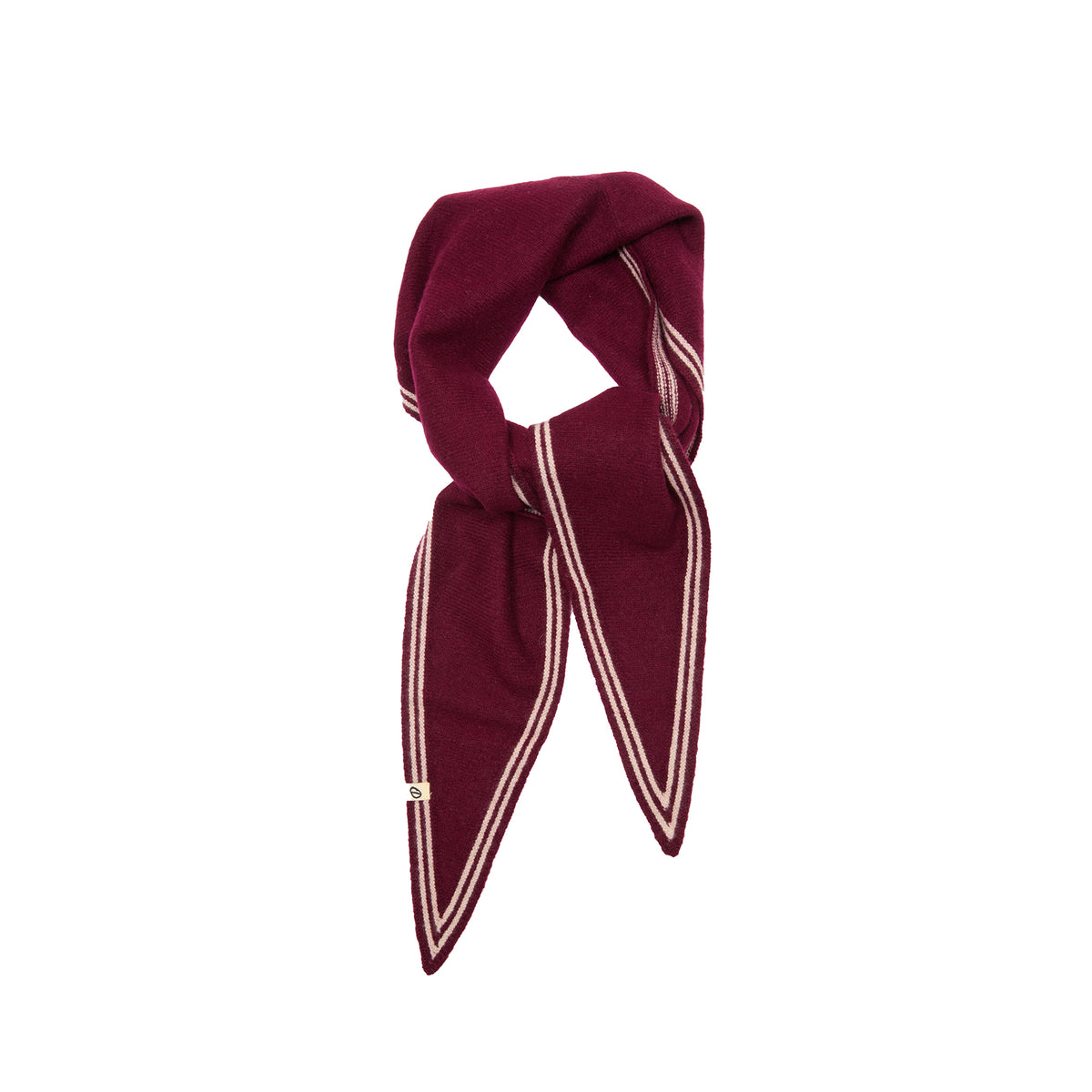 Oats & Rice Cashmere Bronte Spindle Scarf in Wine