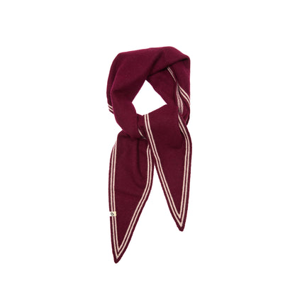 Oats & Rice Cashmere Bronte Spindle Scarf in Wine