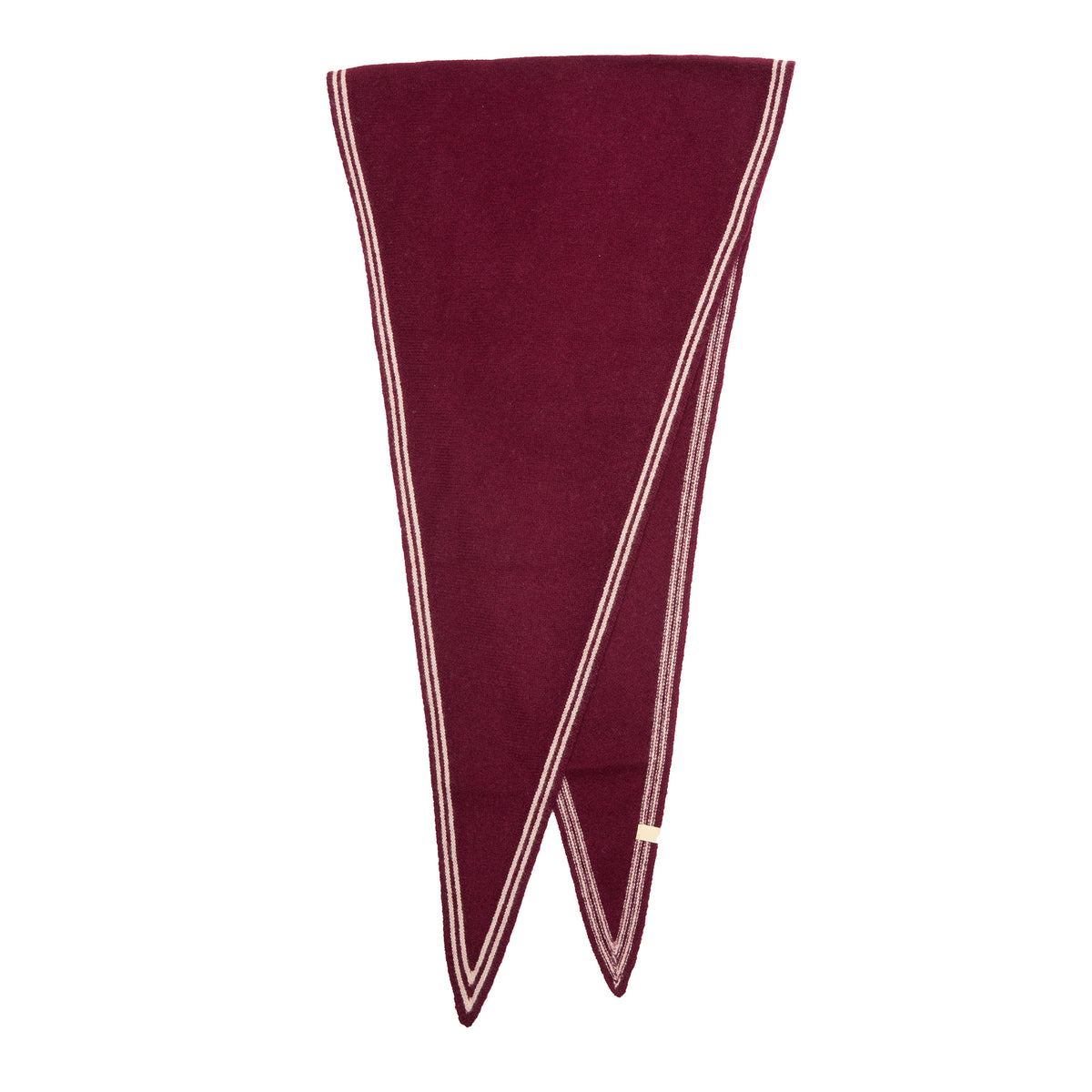 Oats & Rice Cashmere Bronte Spindle Scarf in Wine
