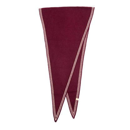 Oats & Rice Cashmere Bronte Spindle Scarf in Wine