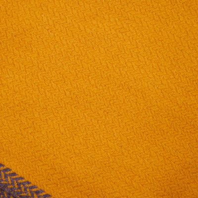 Oats & Rice Cashmere Herringbone Scarf in Mustard 2