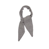 Oats & Rice Cashmere Spindle Scarf in Grey