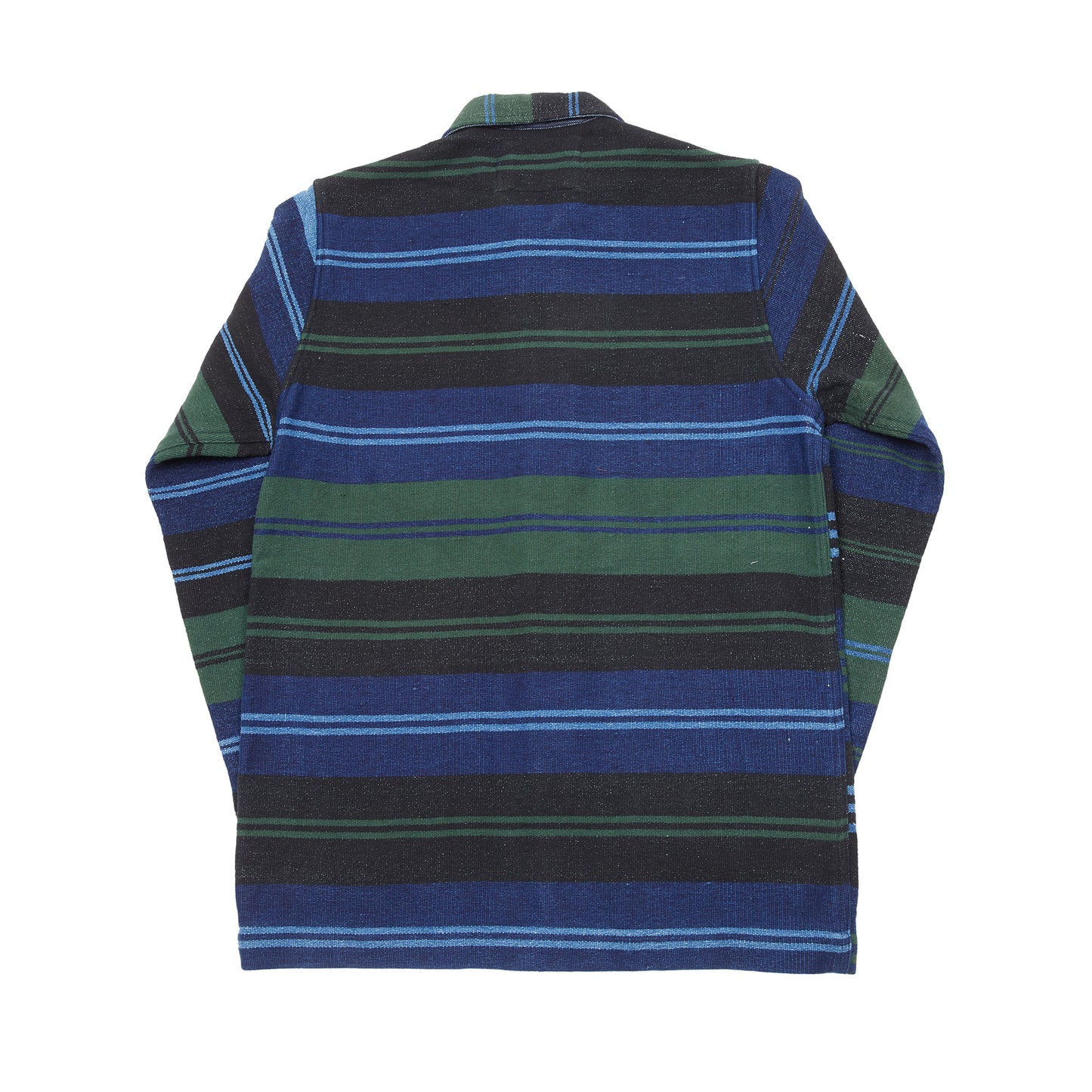 Original Madras Beach Mat Weave Jacket in Blue/Green Stripe