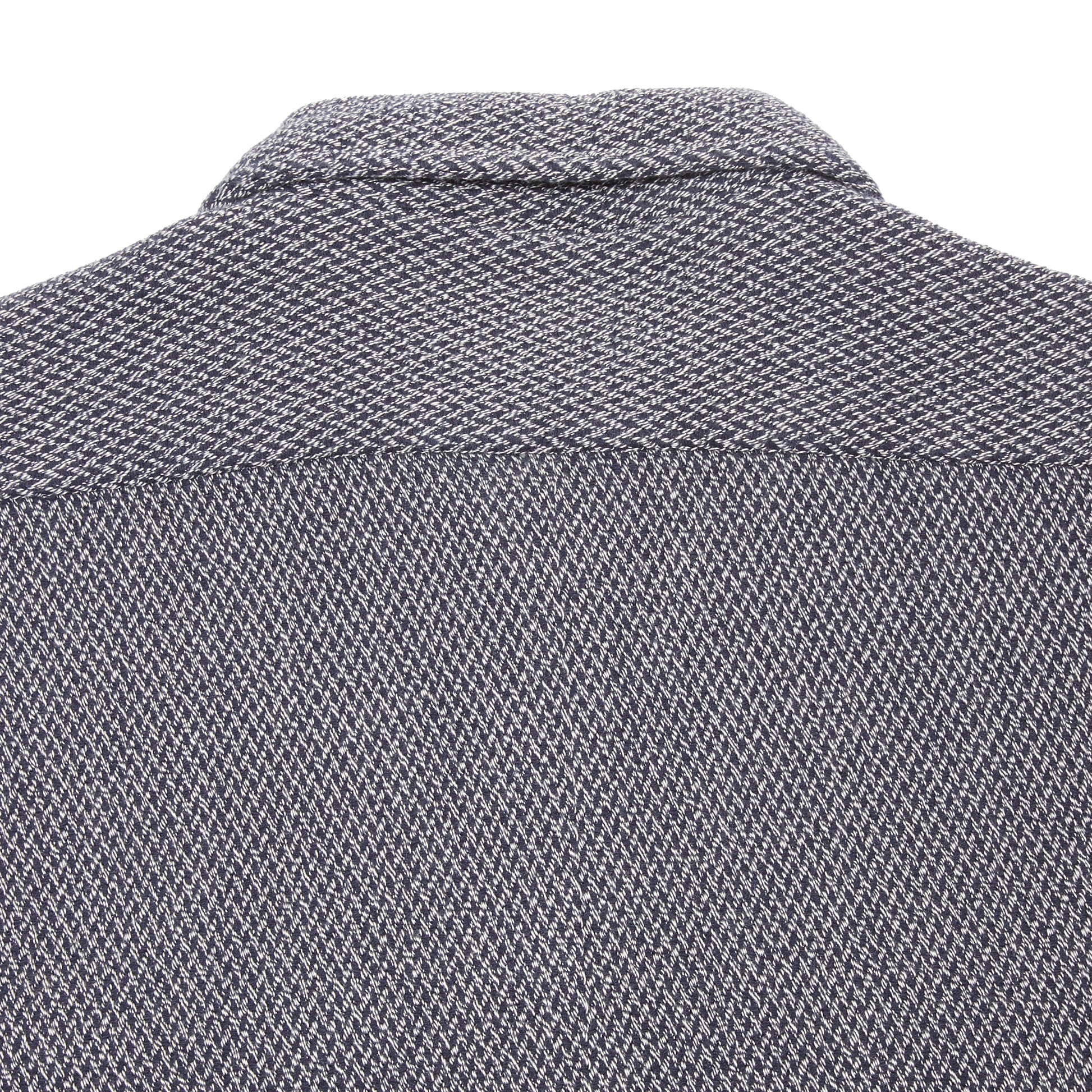 Original Madras Round Tail Overshirt in Navy