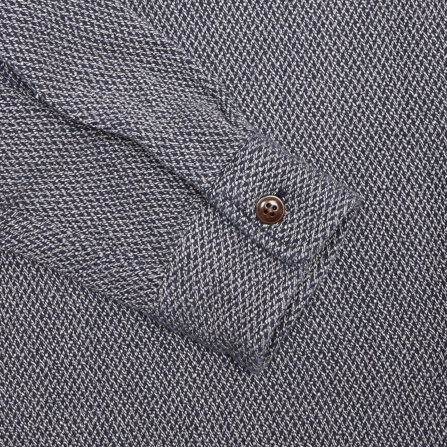 Original Madras Round Tail Overshirt in Navy