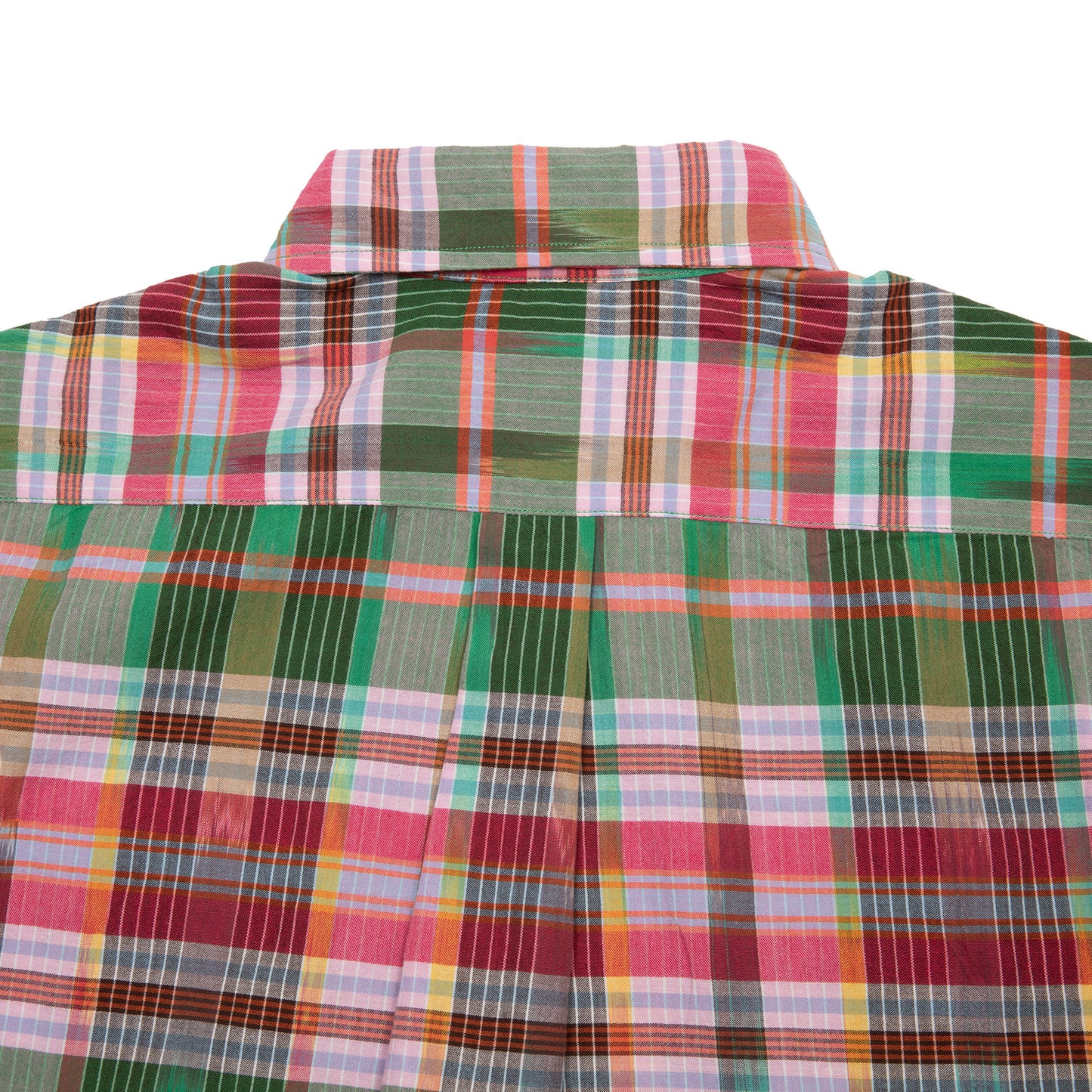 Original Madras Classic Button Down Shirt in Green/Pink