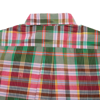 Original Madras Classic Button Down Shirt in Green/Pink