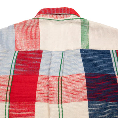 Original Madras Lax Short Sleeve Shirt in Red/Blue/Green