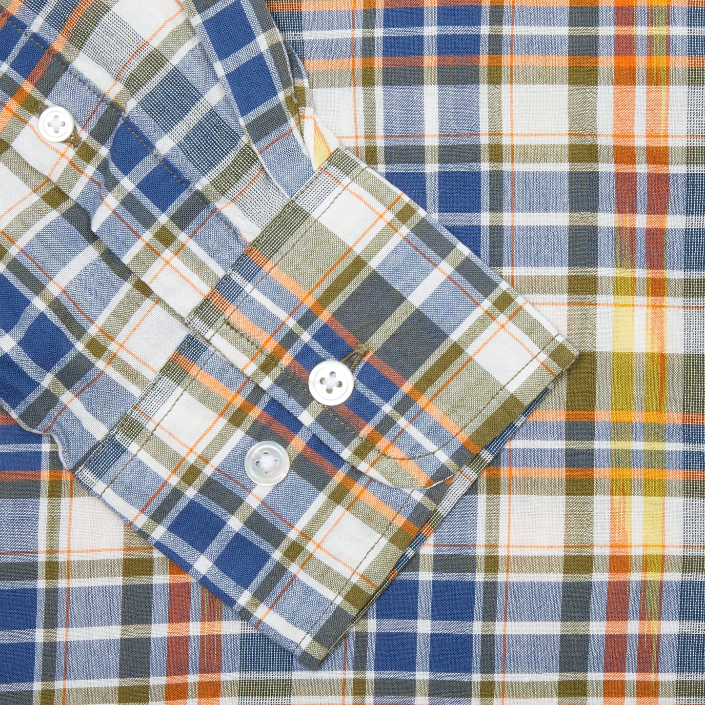 Original Madras Classic Button Down Shirt in Navy/White Check