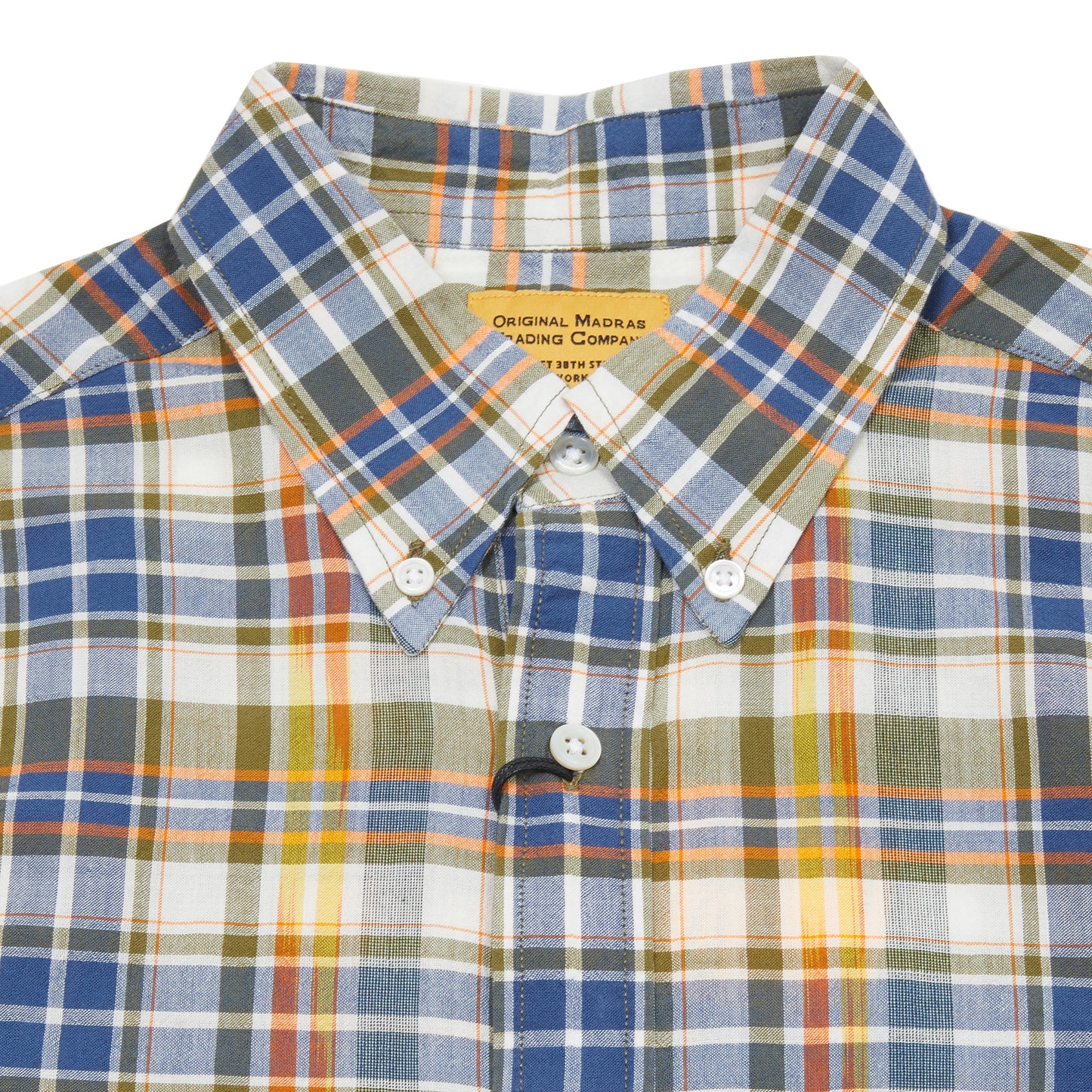 Original Madras Classic Button Down Shirt in Navy/White Check