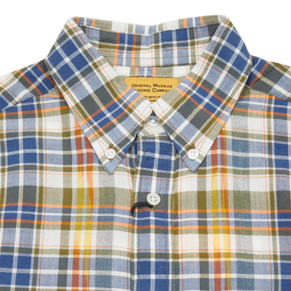 Original Madras Classic Button Down Shirt in Navy/White Check