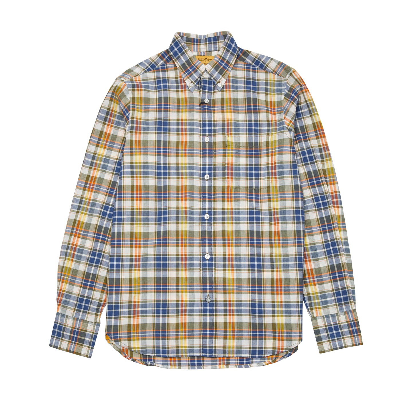Original Madras Classic Button Down Shirt in Navy/White Check