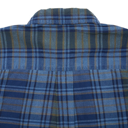 Original Madras Lax Short Sleeve Shirt in Indigo Check