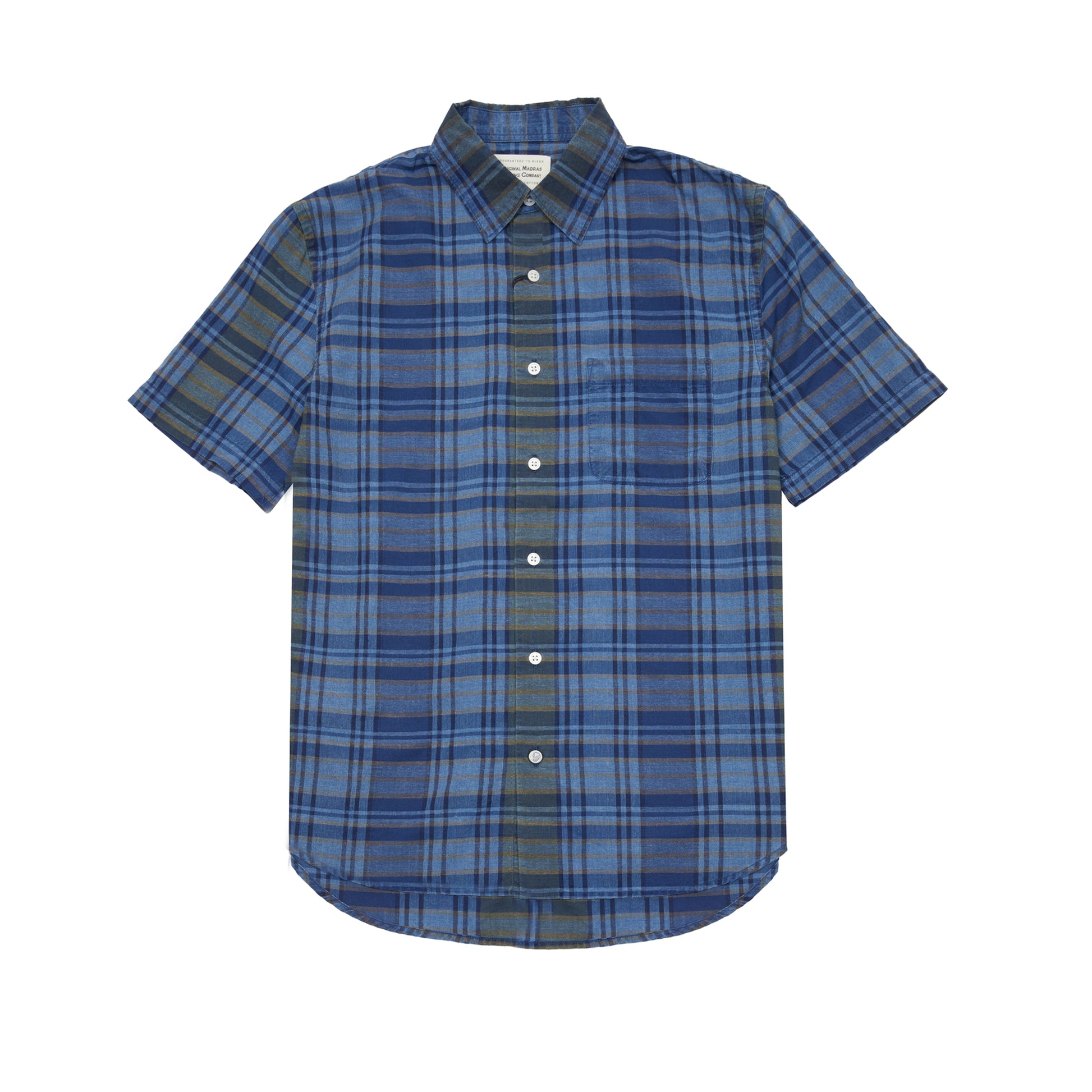 Original Madras Lax Short Sleeve Shirt in Indigo Check