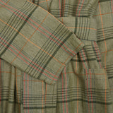 Original Madras Brushed Cotton Belted Robe in Green