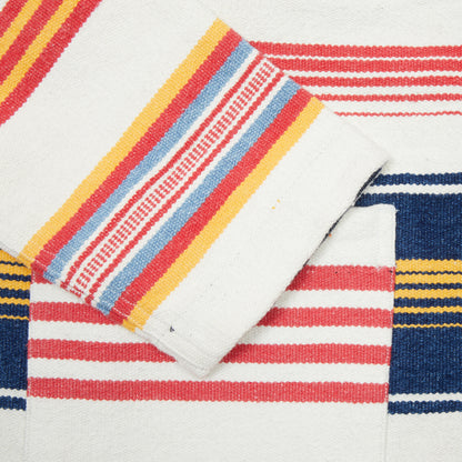 Original Madras Stout Shirt Jacket in Red/White Stripe