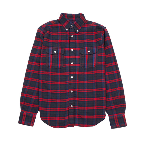 Original Madras Twin Pocket Button-down Shirt in Charcoal/Blue/Red
