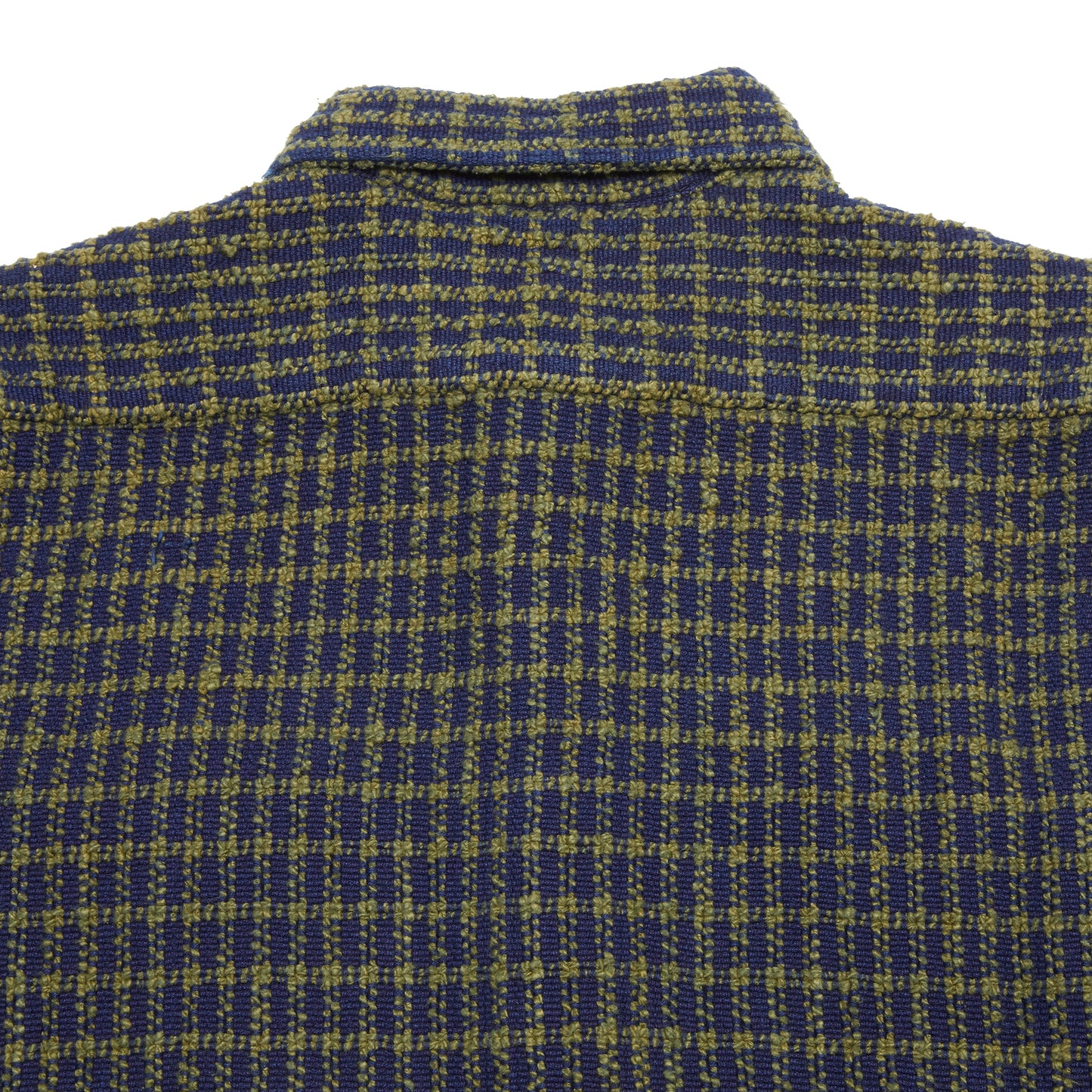 Original Madras Round Tail Overshirt in Navy/Green