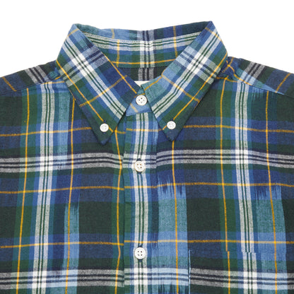 Original Madras Button Down Ikat Shirt in Blue/Green/Yellow