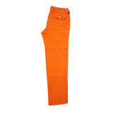 <p>Madras handwoven fatigue trousers in orange. Orange warp and red and yellow wefts make this beautiful vibrant orange fabric with a 'slub' texture.&nbsp;<br></p> <p>100% Cotton.</p> <p>Made in Madras.</p>