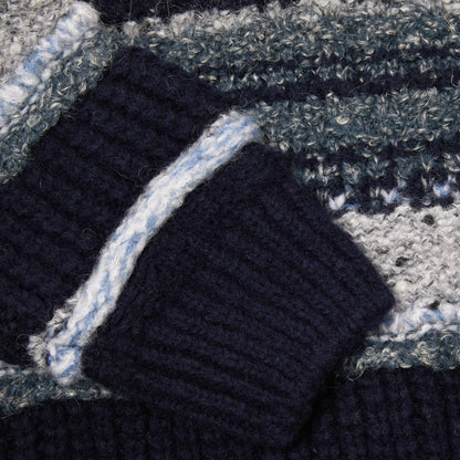 Original Vintage Style Chunky Cardigan in Navy