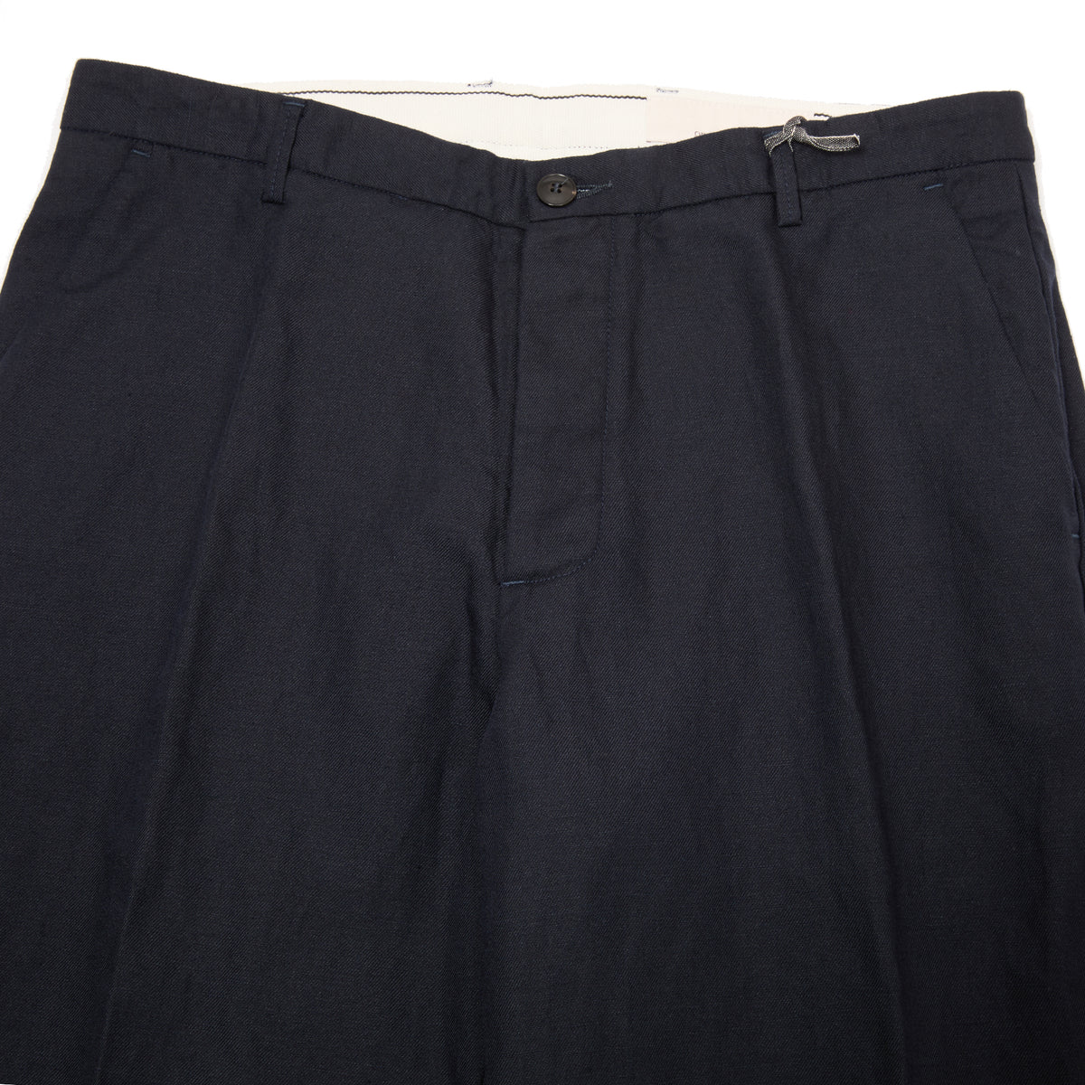 Original Vintage Style Frank Wool/Linen Chinos in Navy