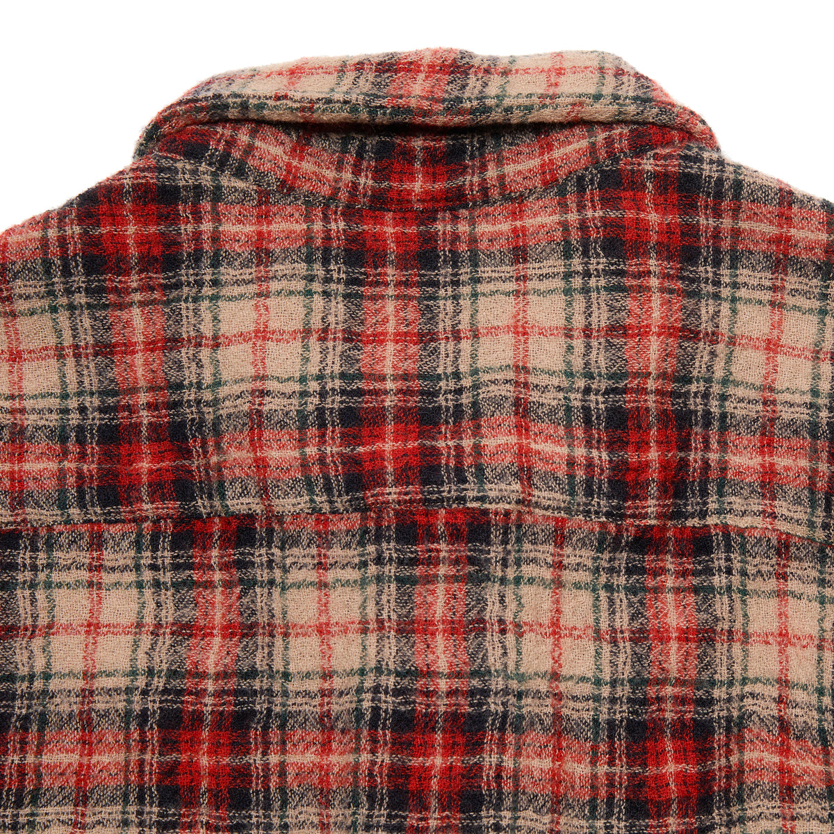 Original Vintage Style Jervis Wool Overshirt in Red/Beige