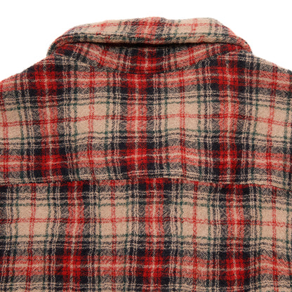 Original Vintage Style Jervis Wool Overshirt in Red/Beige