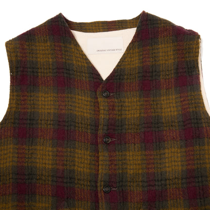 Original Vintage Style Sidney Vest in Plaid