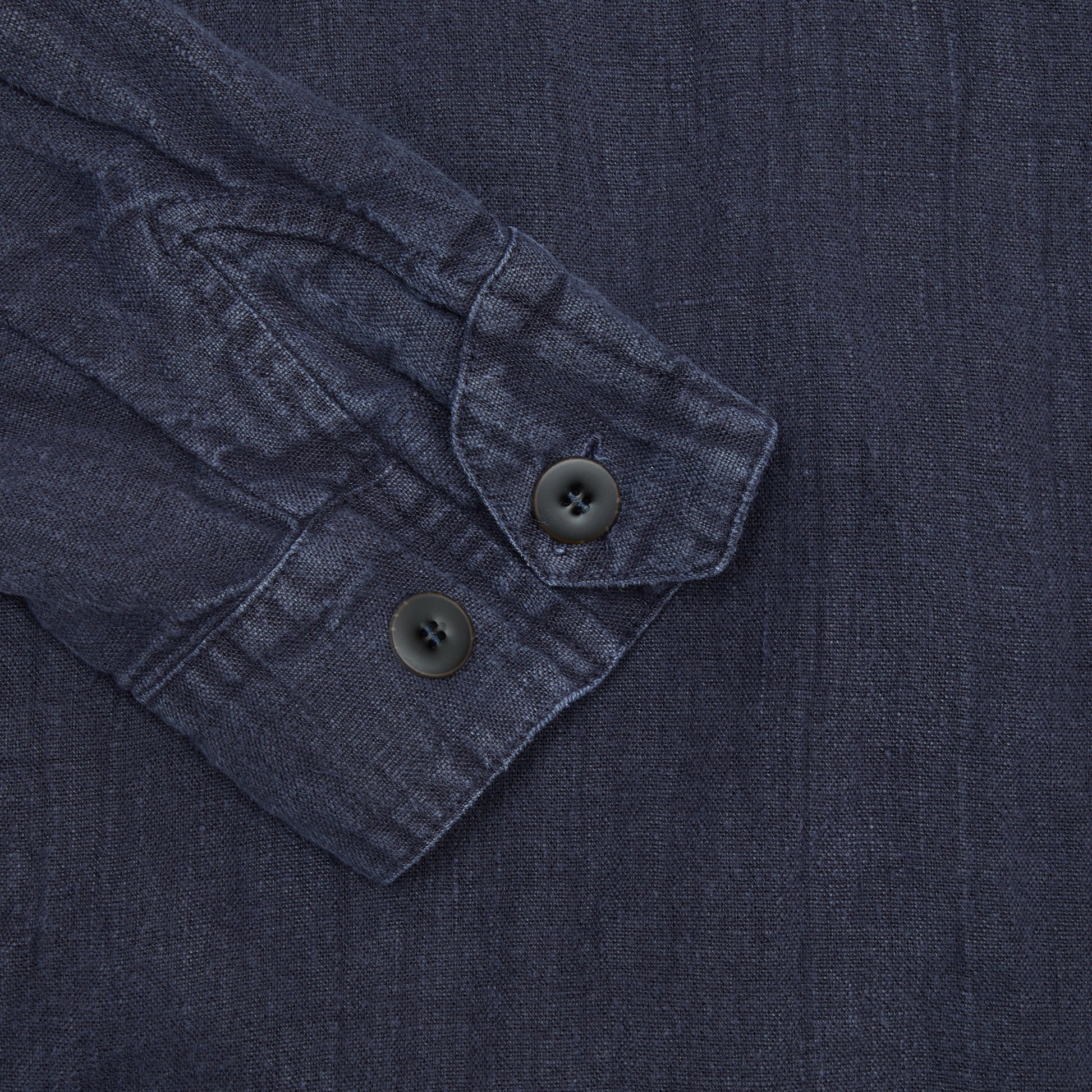 Original Vintage Style Ralf Linen Overshirt in Ink