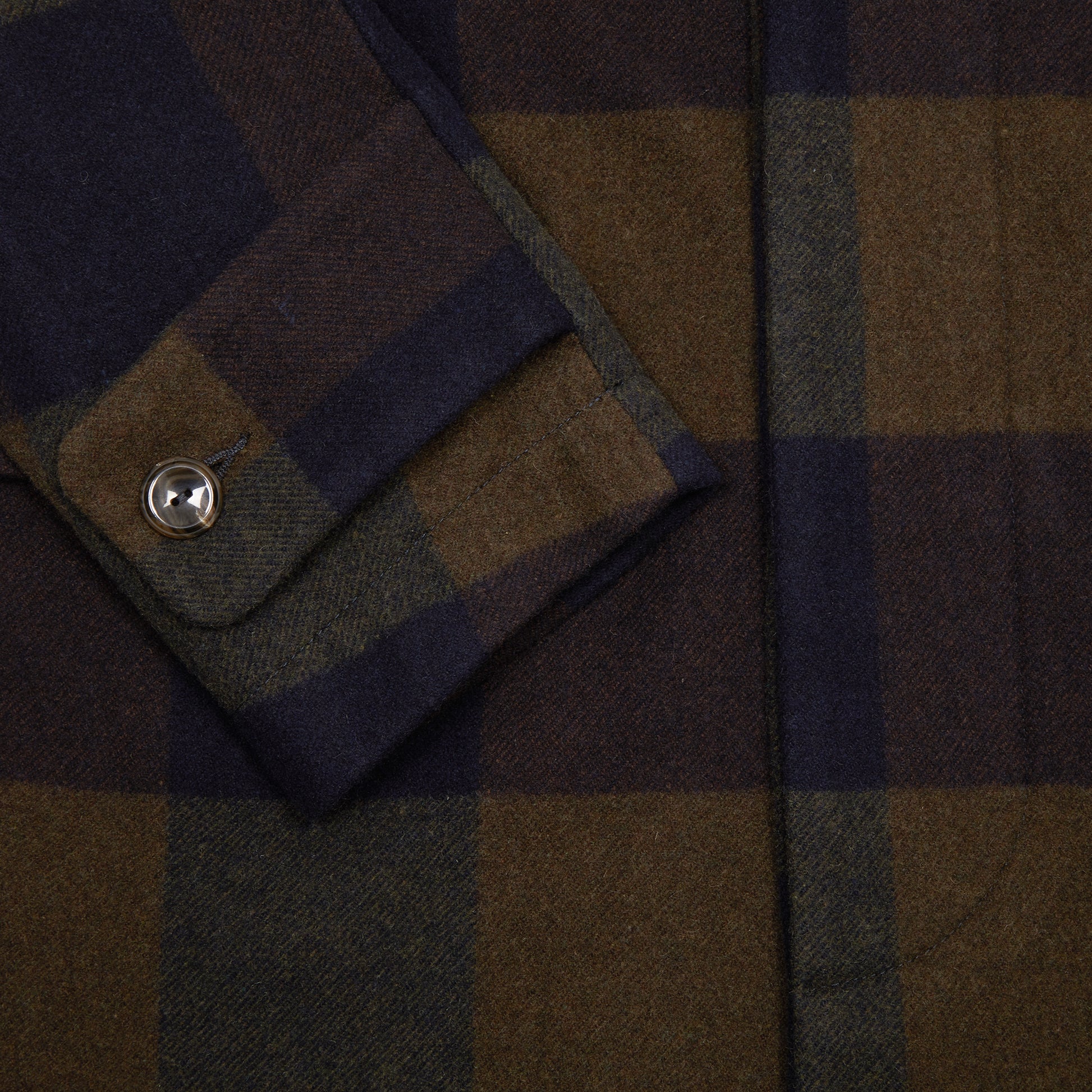 Original Vintage Style Wool Check Coat in Unica