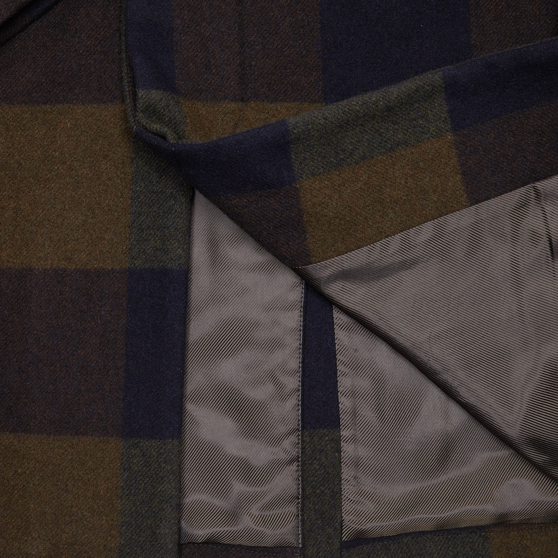 Original Vintage Style Wool Check Coat in Unica