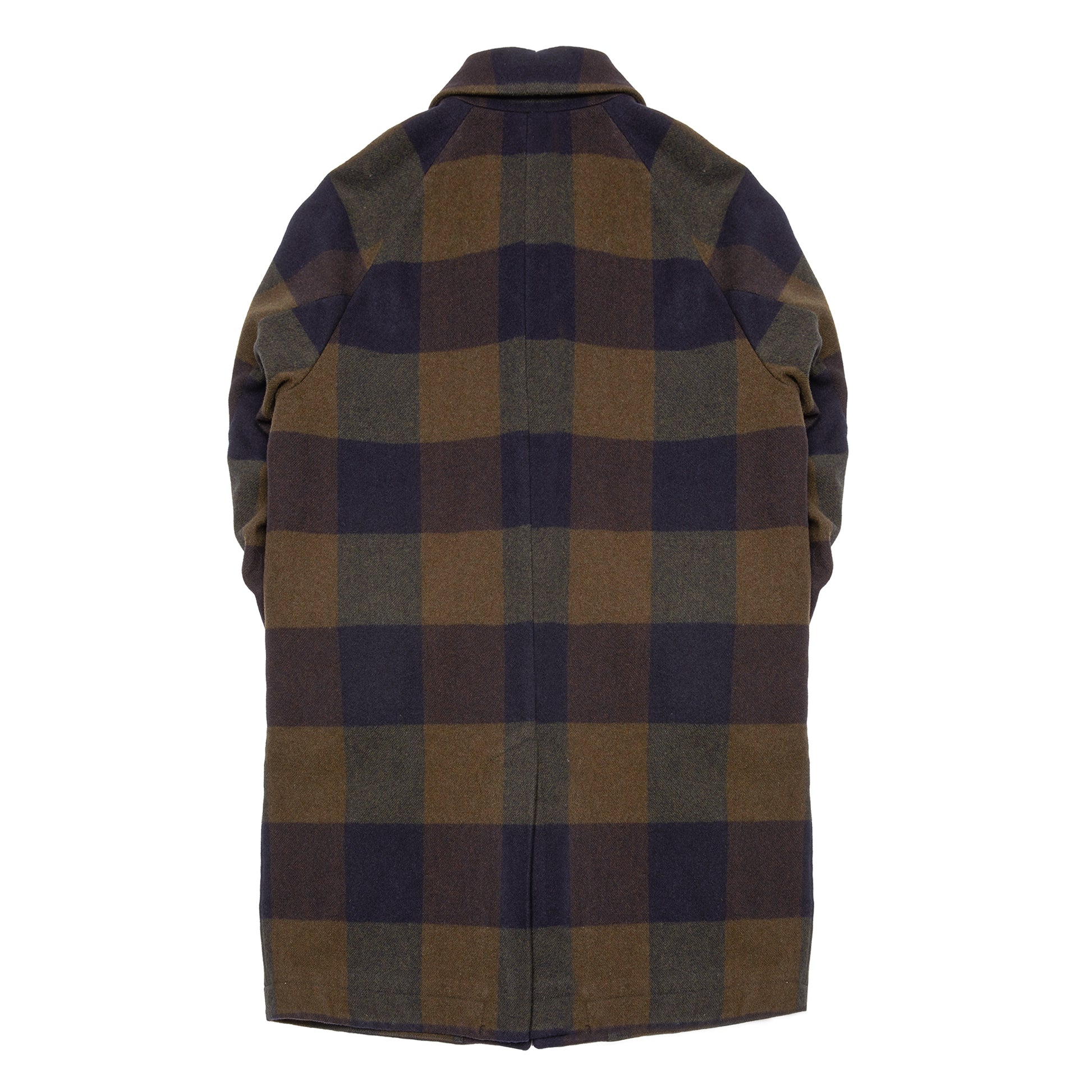 Original Vintage Style Wool Check Coat in Unica