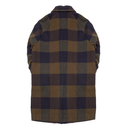 Original Vintage Style Wool Check Coat in Unica