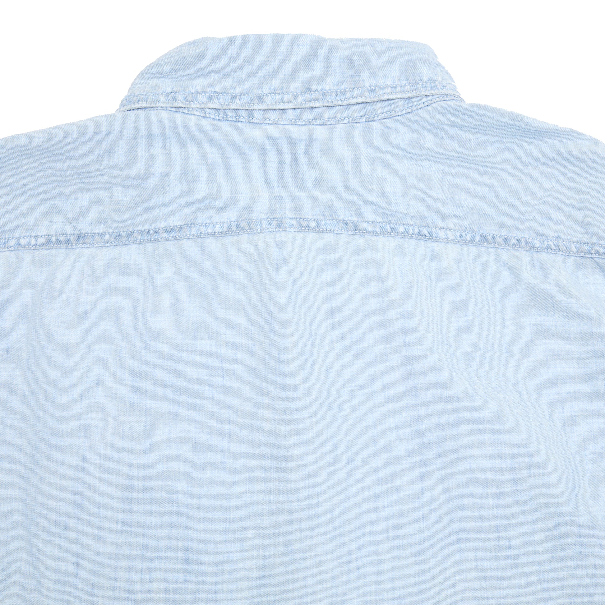 Orslow Relax Fit Bleached Chambray Work Shirt