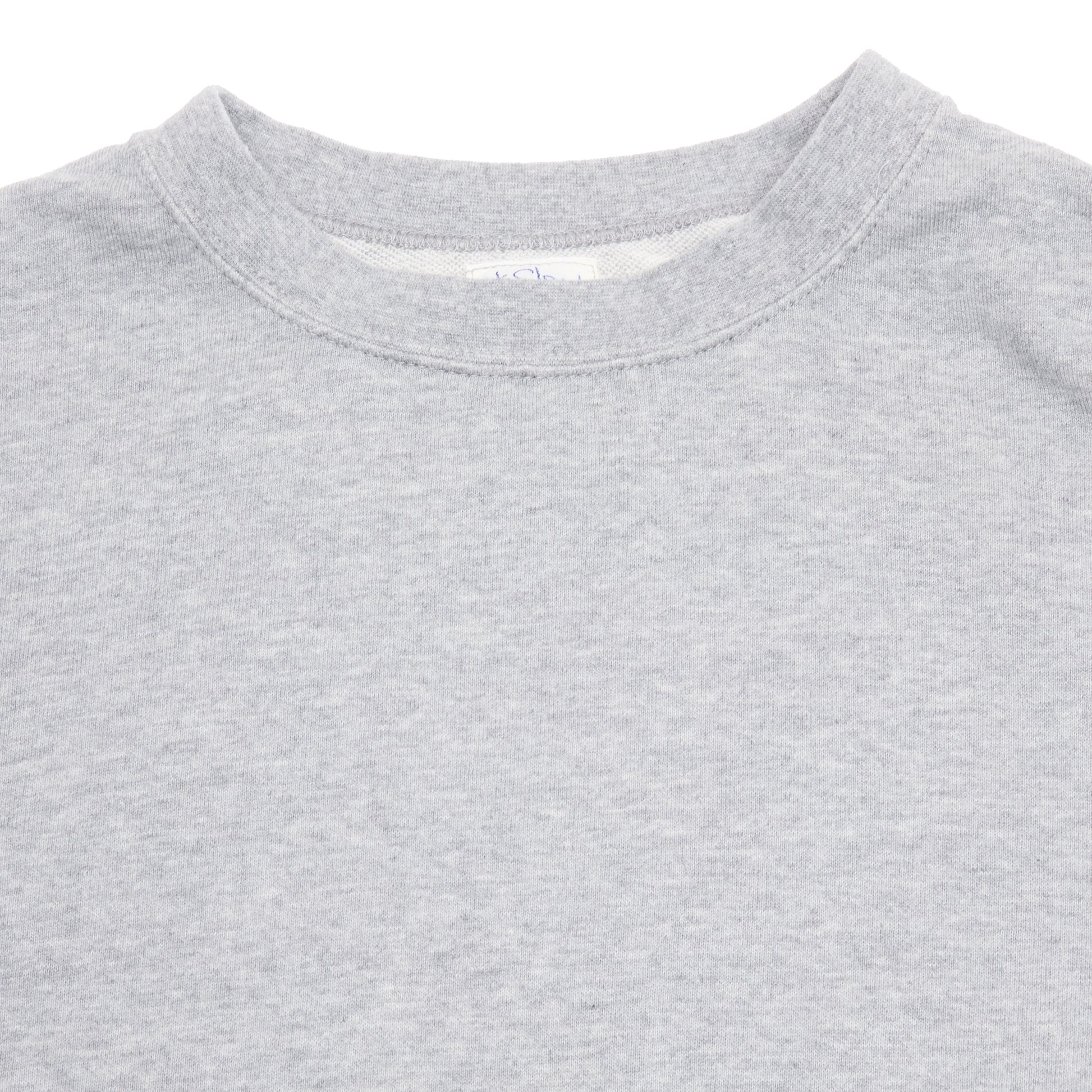 Orslow Lightweight French Terry Sweatshirt in Heather Grey