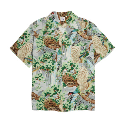 Orslow Peacock Garden Hawaiian Shirt