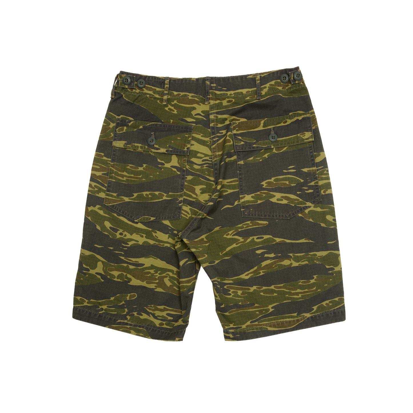 Orslow US Army Fatigue Shorts in Tiger Camo