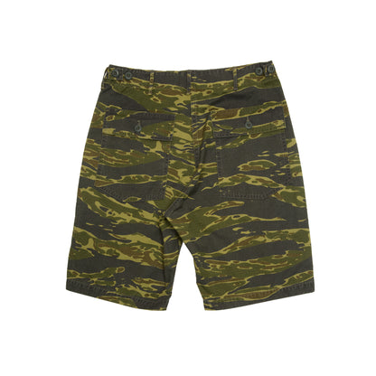 Orslow US Army Fatigue Shorts in Tiger Camo