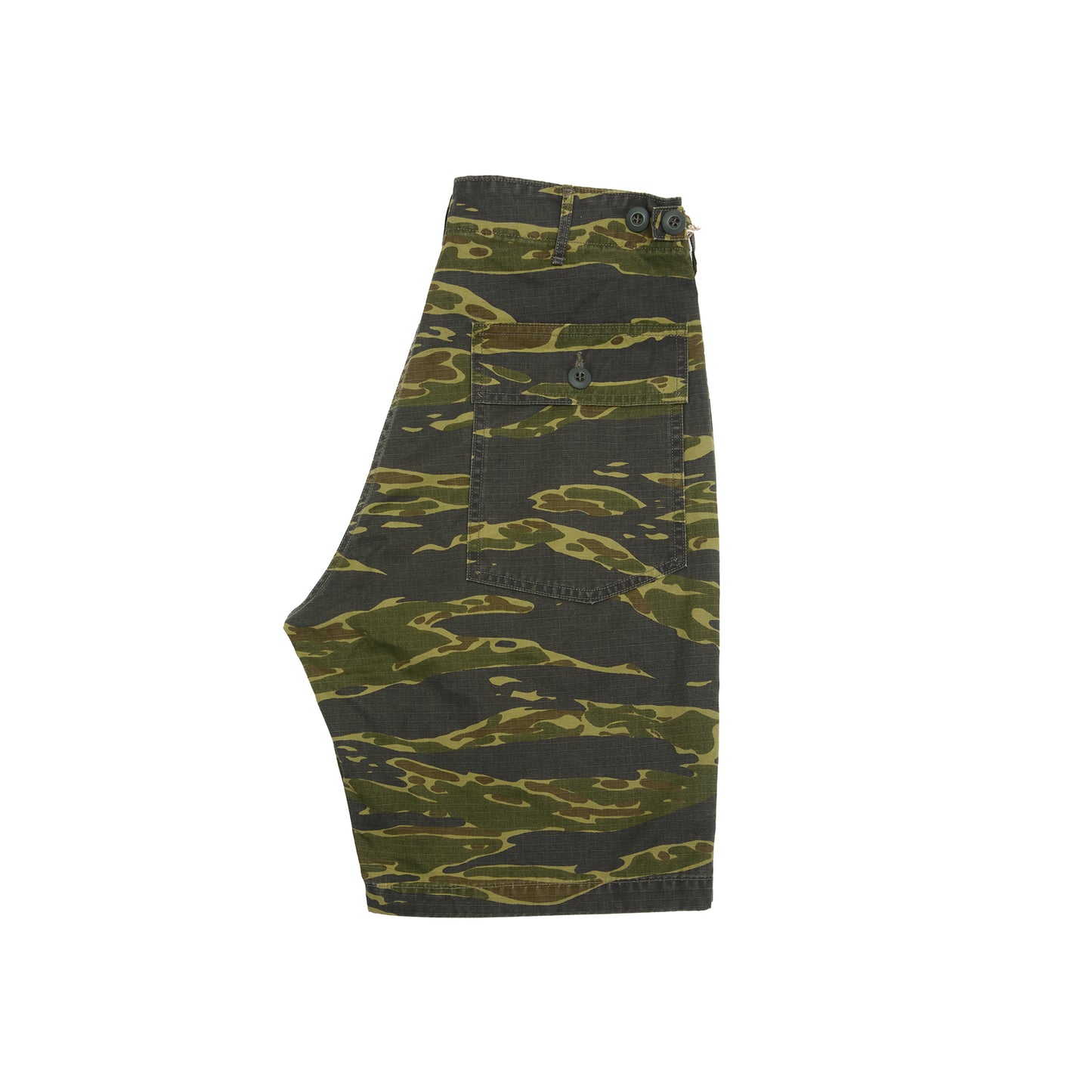 Orslow US Army Fatigue Shorts in Tiger Camo