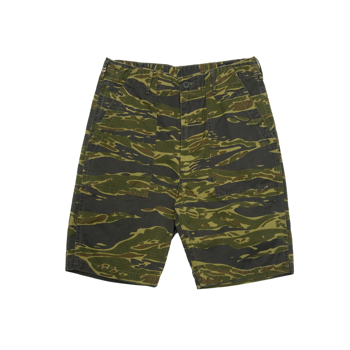 Orslow US Army Fatigue Shorts in Tiger Camo