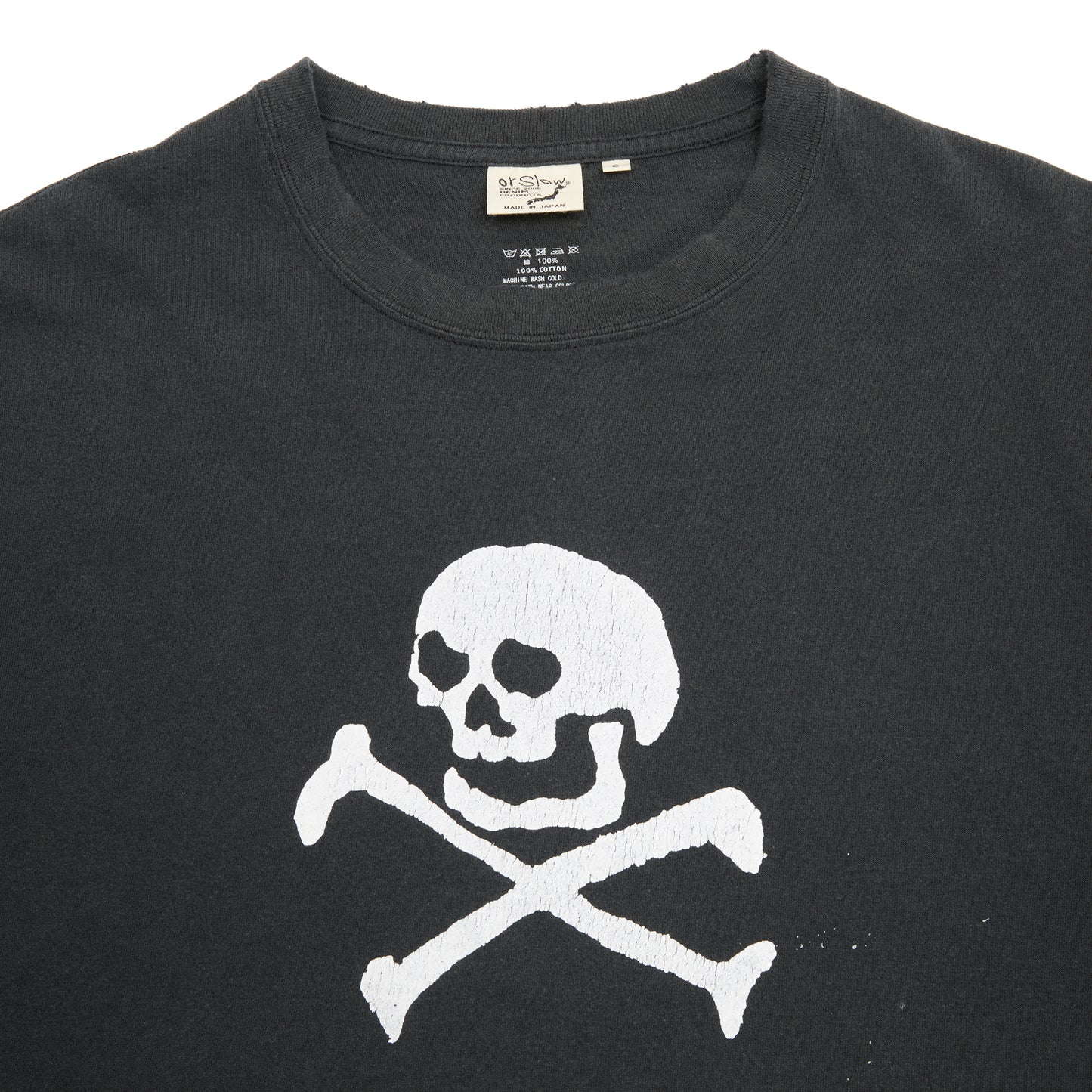 Orslow Vintage Fade Skull Print T-shirt