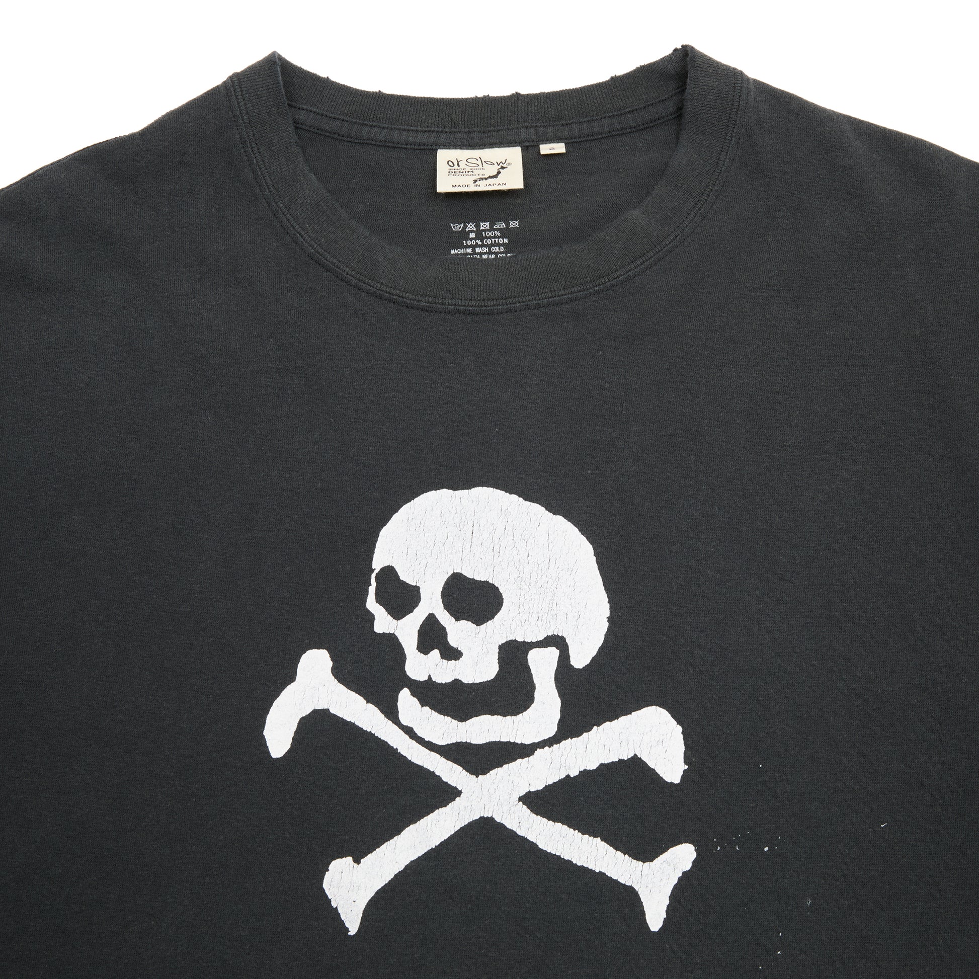 Orslow Vintage Fade Skull Print T-shirt