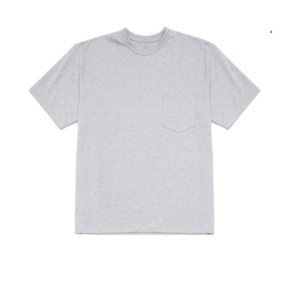 Orslow Sturdy Cotton T-shirt with Pocket in Heather Grey