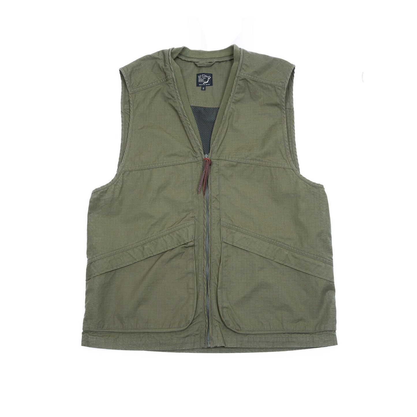 Orslow Utility Vest in Army Green